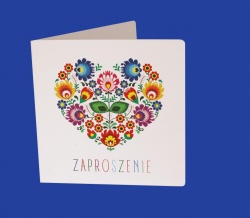 Zaproszenia - Ślubne - Natural  Art - Serca 01