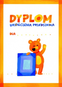 Dyplomy - Dla przedszkoli - Dyplom "Z misiem" 001