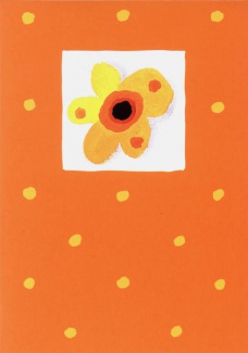 Kartki - Inne - Karnet 002 pomarańczowy