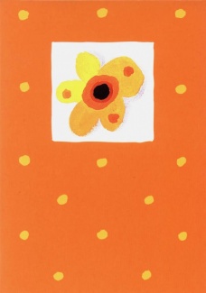 Kartki - Karnety - Karnet  "Pomarańczowy" 002