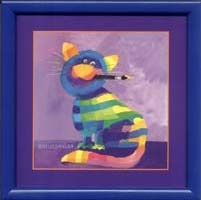 Obrazki - Dla dzieci - "Kot artysta"