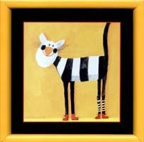 Obrazki - Dla dzieci - "Kot w białe paski"