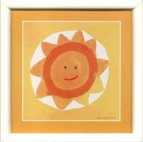 Obrazki - Dla dzieci - "Słoneczko na żółtym tle"