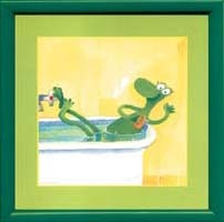Obrazki - Dla dzieci - "Żaba w zielonej ramce"